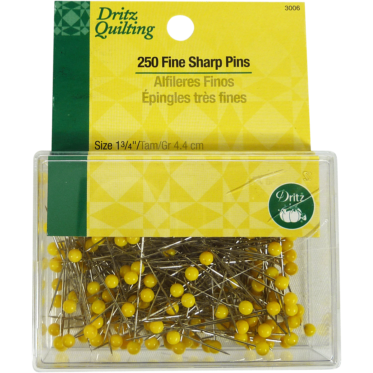 250 Fine Sharp Pins – Dritz Quilting - View 2