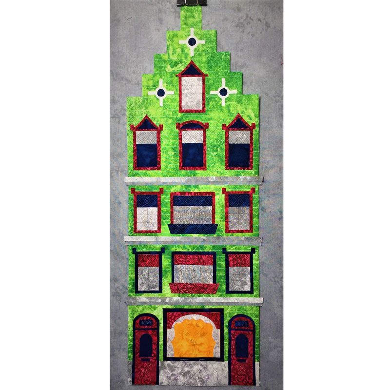 Maison #3 de la série « Amsterdam sur le canal » - Appliqué avec FMQ - View 2