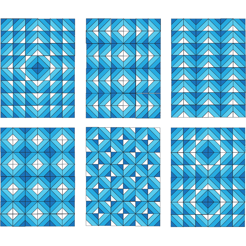 Un bloc, 6 quilting - Carton-plume - View 2