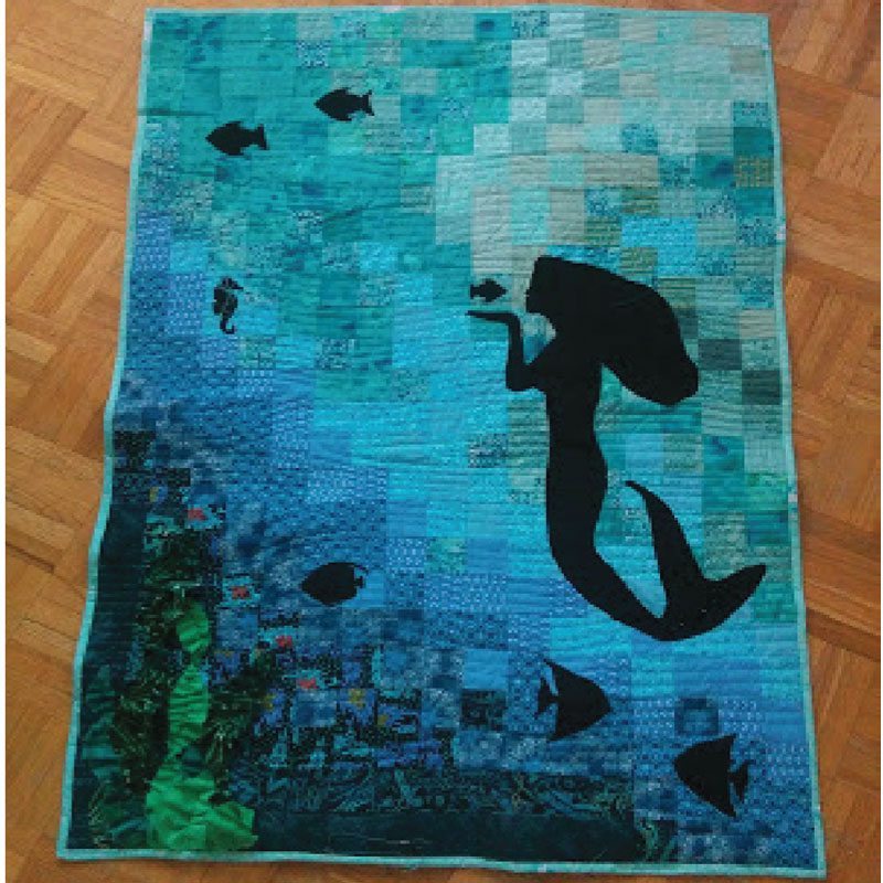 La Sirène - Tenture murale - Patchwork et appliqué - View 2