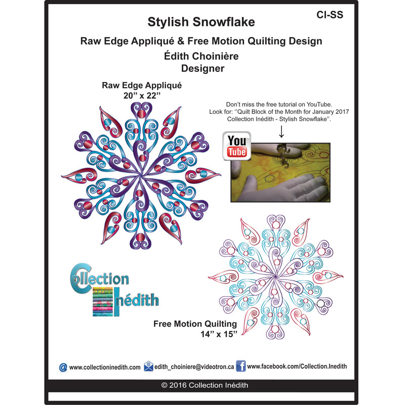 Flocon de neige stylé Janvier 2017 - View 2