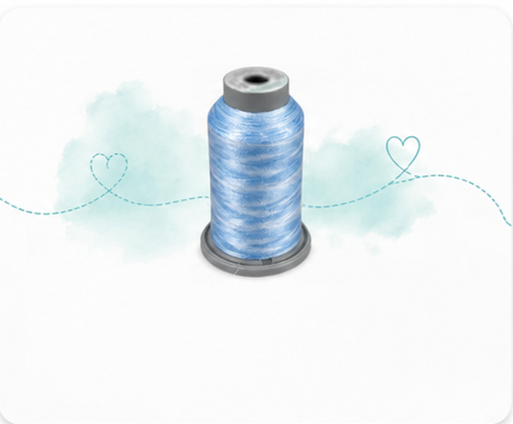 Fil Polyester Multicolore Affinity – 40 wt, 1000 Verges - View 2