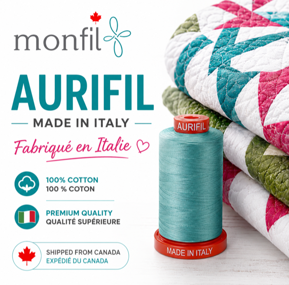Fil à courtepointe Aurifil Coton 50wt - View 4