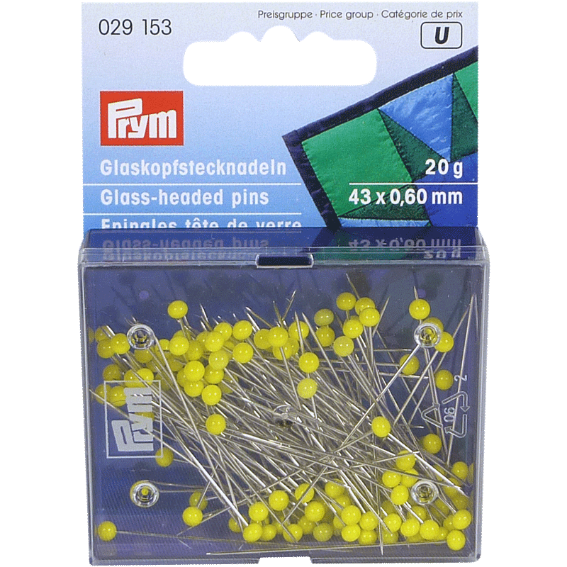 100 Glass-Headed Pins – Prym - View 2