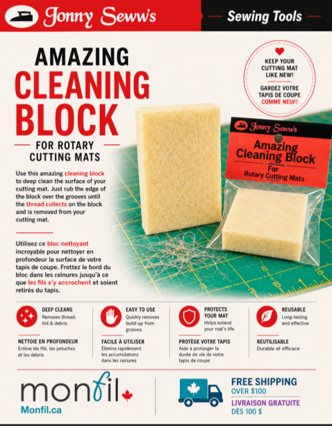 Jonny Sew's Amazing Cleaning Block for Rotary Cutting Mats - View 2