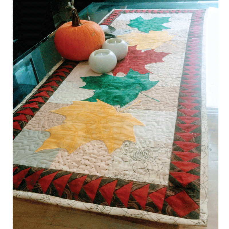 Chemin de table d'automne - Cartonnage et appliqué - View 2