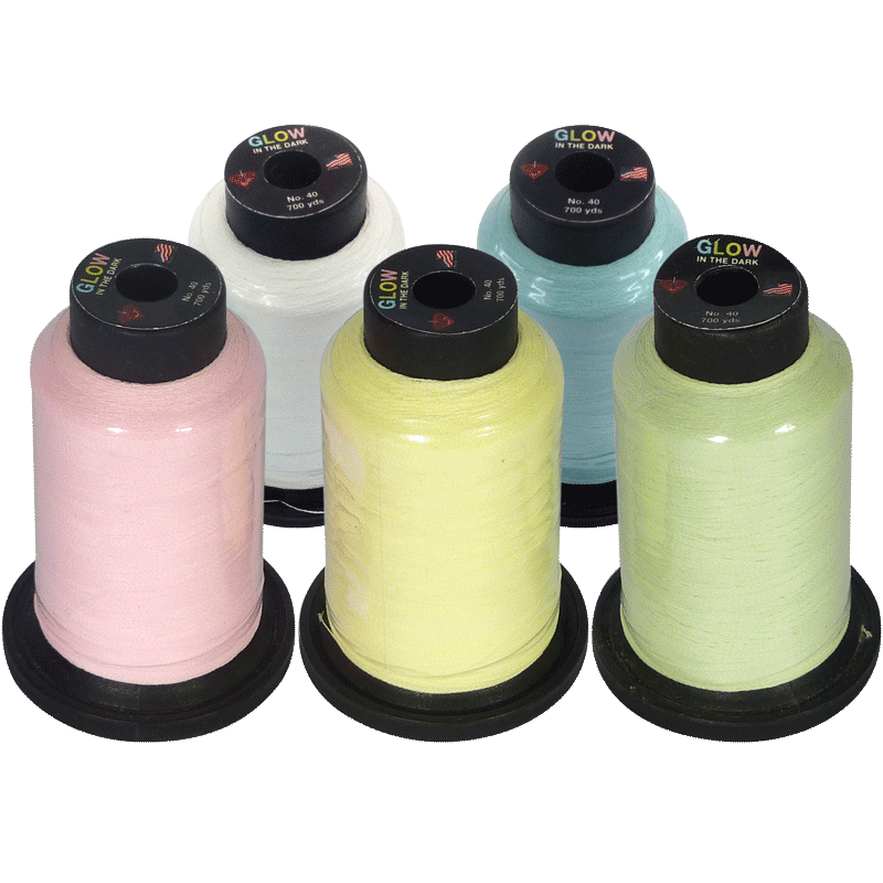 Glow-in-the-Dark Embroidery Thread – Specialty Machine Embroidery Thread - View 3