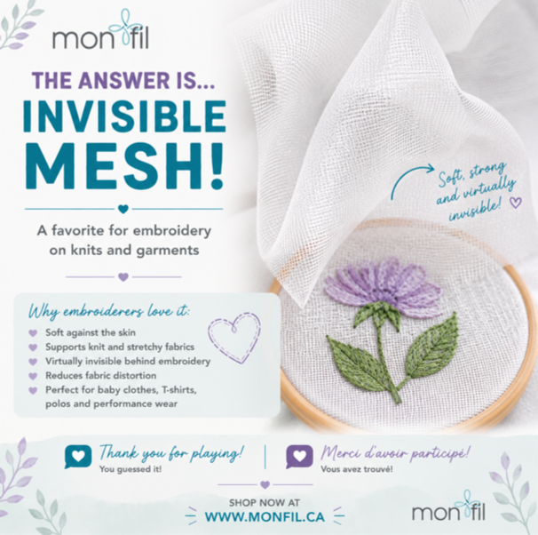 Stabilisateur prédécoupé en mesh invisible de 1,5 oz - View 2