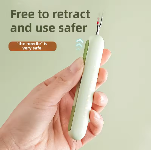 2-in-1 Needle Threader Seam Ripper Sewing Kit Cross Stitch Craft Knitting Tools Remover Stitch Tool - View 2