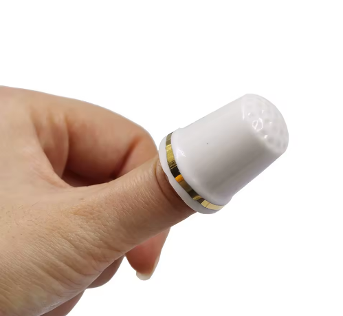 Porcelain Handmade Sewing Thimble Ceramic Finger Protector Needlework Sewing Tool Accessories Ceramic Thimble Souvenirs - View 3