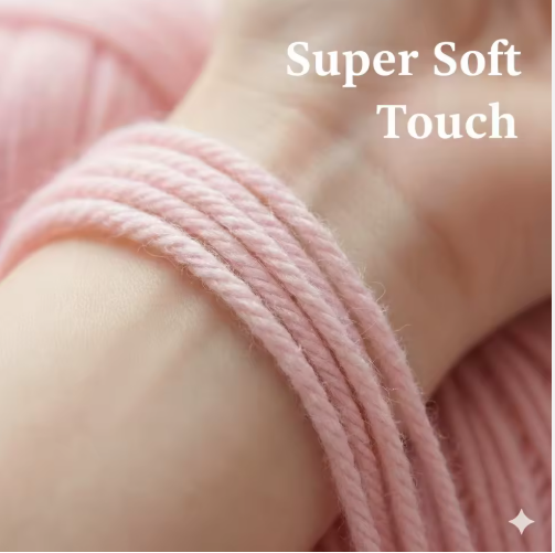 Fil de coton peigné doux pour crochet et tricot – Ensemble de laine DIY 120 m, paquet de 20 - View 2