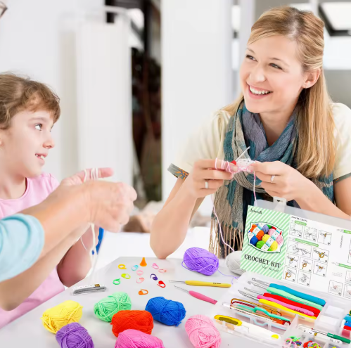 Ensemble de laine douce 20 couleurs avec crochets pour crochet et tricot DIY - View 4