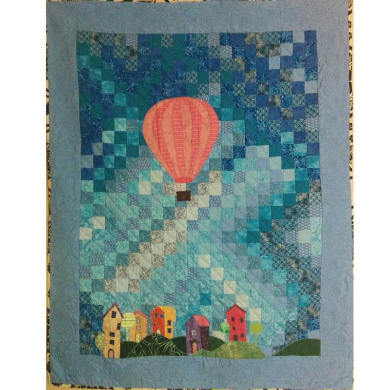 Sky Bound - Tenture murale Patchwork et Appliqué - View 2